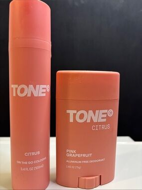 TONE Citrus Pink Grapefruit Deodorant & On-the-Go Cologne